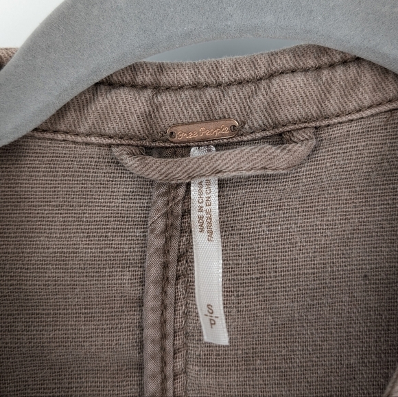 Free People Jagger Blazer Military Style Boho - Picture 9 of 10